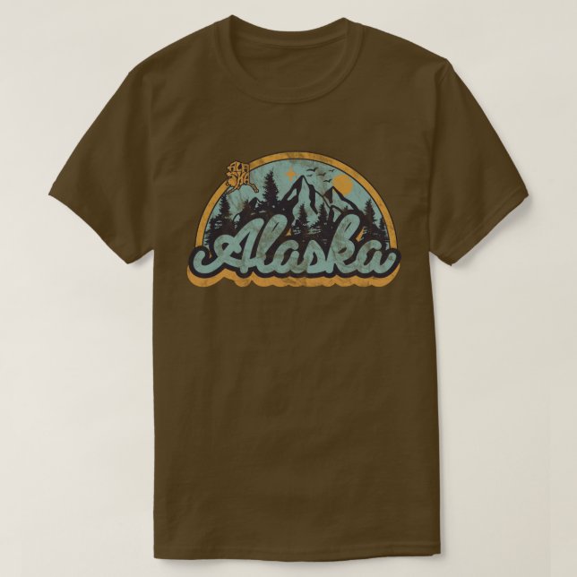 Camiseta Estado do Alasca (Frente do Design)