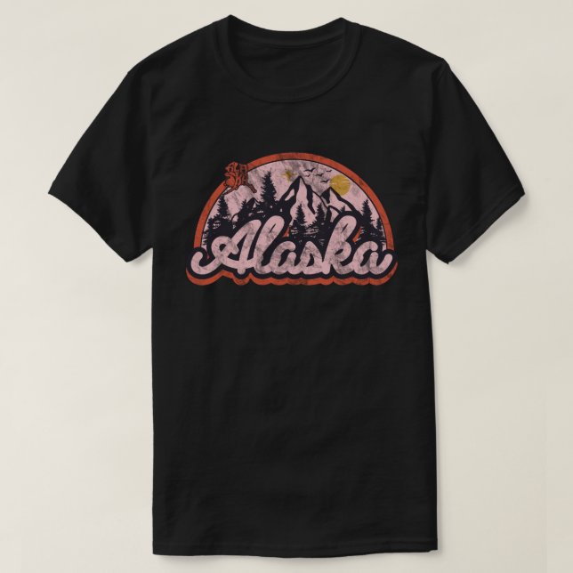 Camiseta Estado do Alasca (Frente do Design)