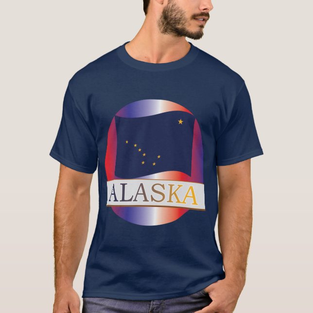 Camiseta Estado do Alasca (Frente)