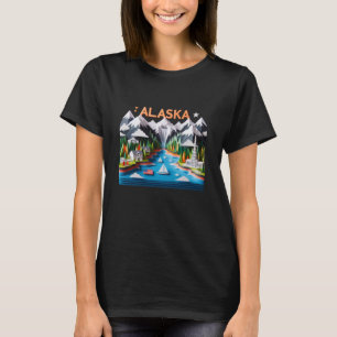 Camiseta Estado Do Alasca No U Sticker1