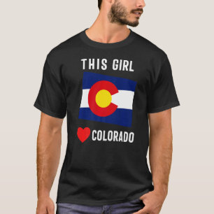 Camiseta Estado do Colorado Denver Flag Souvenir Mountain V