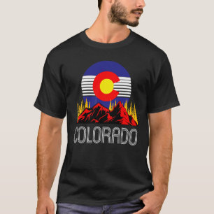 Camiseta Estado do Colorado Denver Flag Souvenir Mountain V