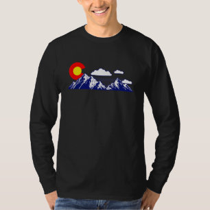 Camiseta Estado do Colorado Denver Map Flag Co Souvenir Mou