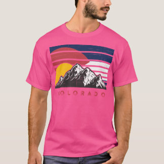 Camiseta Estado do Colorado Flag Retro Vintage Colorado Mou