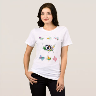 Camiseta Estado do Estilo: Coleção de 50 Estados