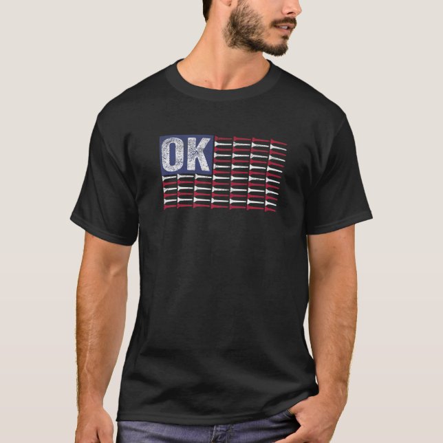 Camiseta Estado do Interior de Oklahoma, Banco Americano de (Frente)