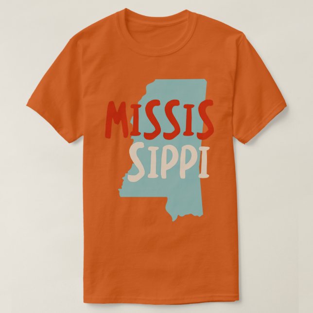 Camiseta Estado do Mississippi (Frente do Design)