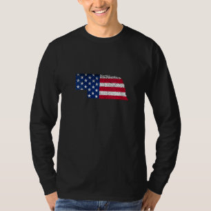 Camiseta Estado do Patriótico dos EUA Bandeira para Homens
