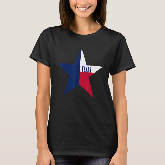 Camiseta Estado Do Texas Flag (Frente)