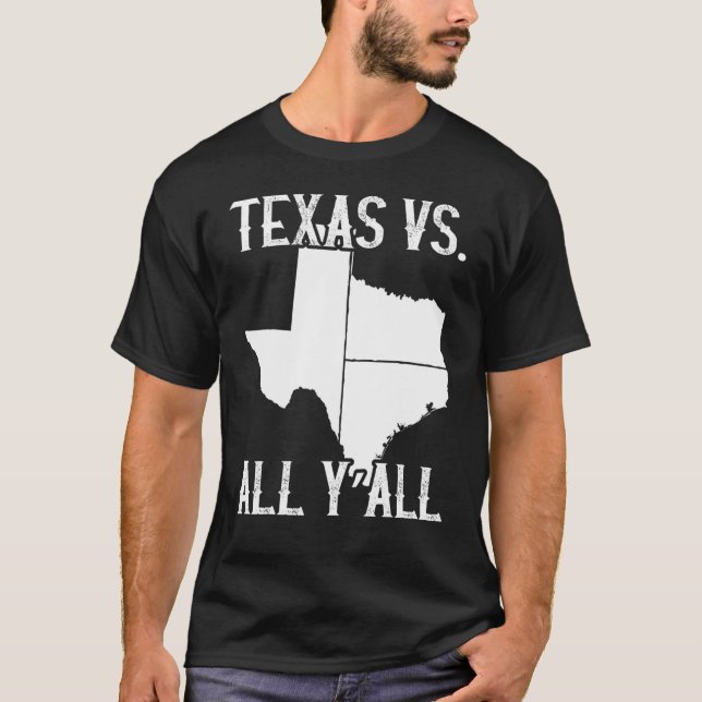 Camiseta Estado do Texas Pride Texas Vs All Y (Frente)