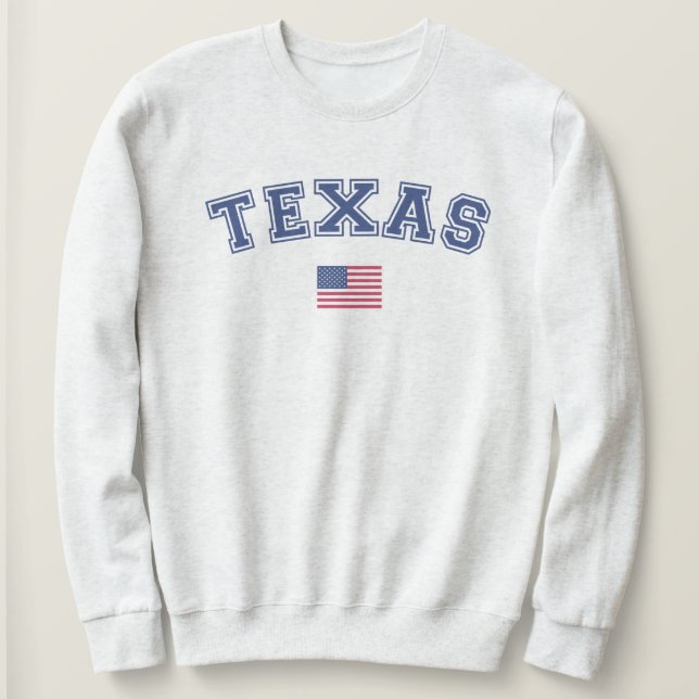 Camiseta Estado do Texas USA Flag (Frente do Design)