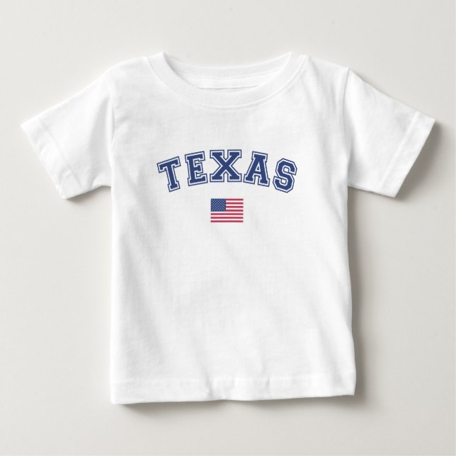 Camiseta Estado do Texas USA Flag (Frente)