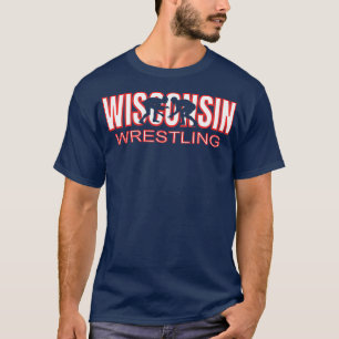 Camiseta Estado do Treinador da Equipe de Luta de Wisconsin
