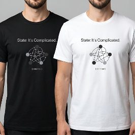 Camiseta Estado É Complicado Humor de Programador