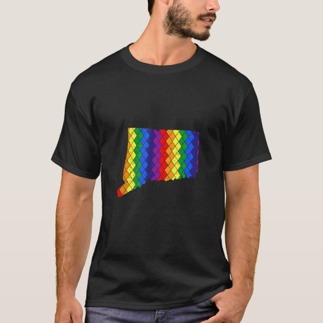 Camiseta Estado em dificuldades do arco-íris LGBT LGBT Gay  (Frente)