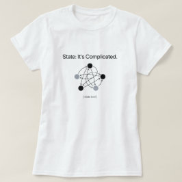 Camiseta Estado Está Complicado Humor de Programador Femini