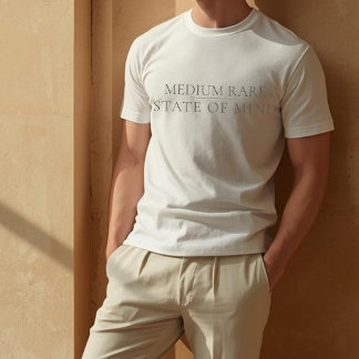 Camiseta Estado Mental Mal Passado Amante de Bife Carnívoro