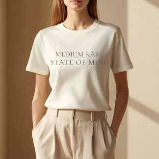 Camiseta Estado Mental Mal Passado Amante de Bife Carnívoro