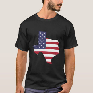 Camiseta Estado Patriótico Do Texas Usa Flag For