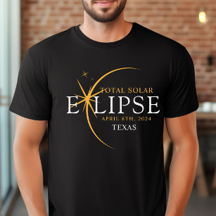 Camiseta Estado Personalizado Moderno 2024 Eclipse Solar To
