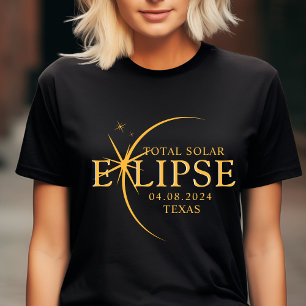 Camiseta Estado Personalizado Moderno 2024 Eclipse Solar To