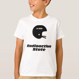 Camiseta Estado Radioativo do Capacete de Futebol
