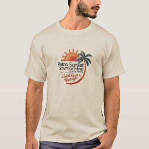 Camiseta Estado Retrosolar dos Raios de Captura de Mente e 