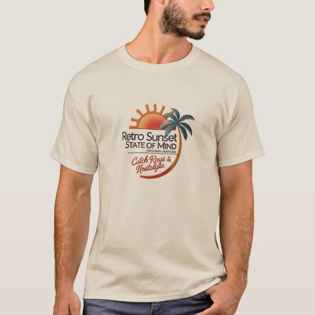 Camiseta Estado Retrosolar dos Raios de Captura de Mente e  (Frente)