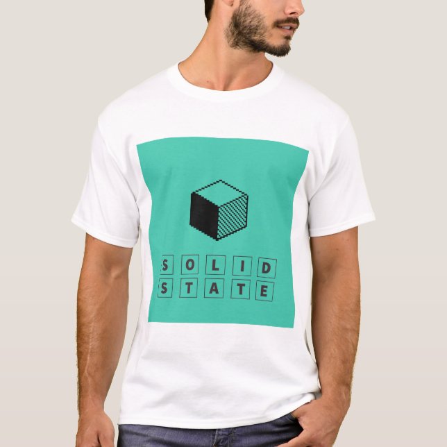 Camiseta Estado Sólido T masculino (Frente)