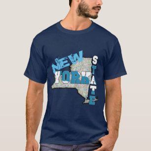 Camiseta Estados de Nova Iorque da mente