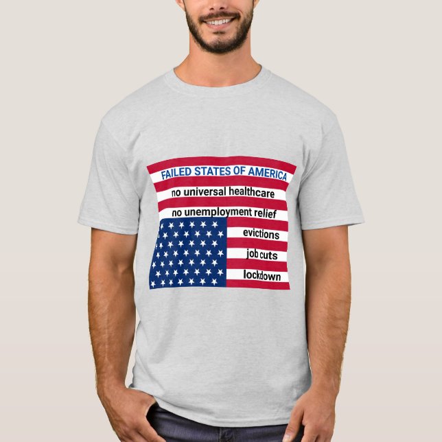 CAMISETA ESTADOS FALHADOS DA AMÉRICA (Frente)
