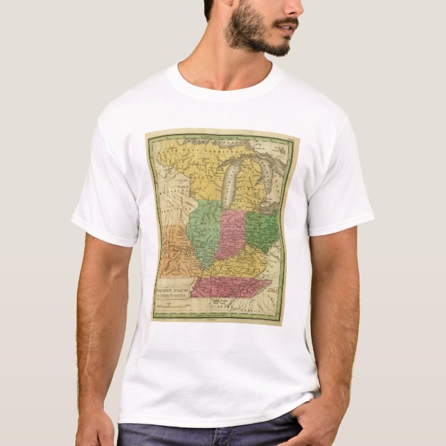 Camiseta Estados Ocidentais, territórios (Frente)