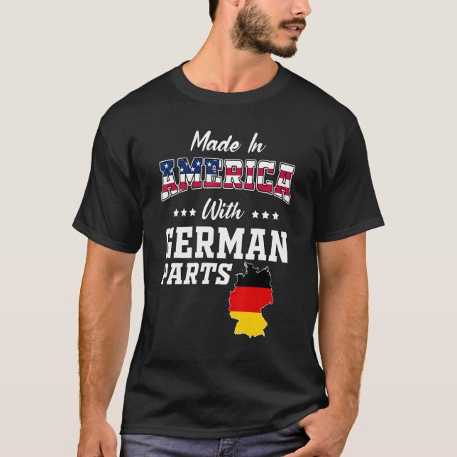 Camiseta Estados Unidos Alemães Partes Alemanha Mapeia Ance (Frente)