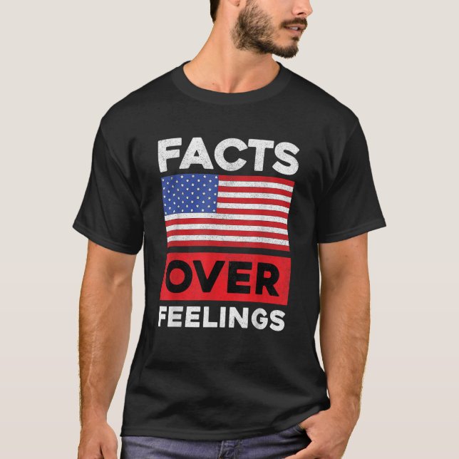 Camiseta Estados Unidos: Bandeira dos EUA Fatos Sobre Senti (Frente)