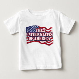Camiseta Estados Unidos da América com bandeira aflita