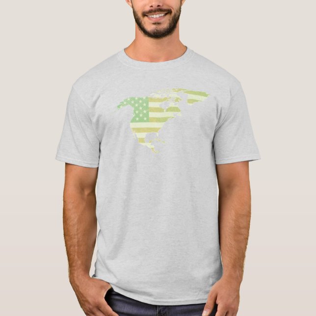 Camiseta Estados Unidos da América do Norte desvaneceram (Frente)