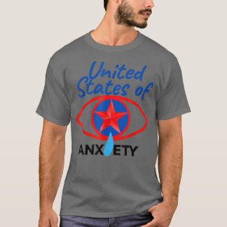 Camiseta Estados Unidos da Ansiedade Usa Awarene Mental Hea