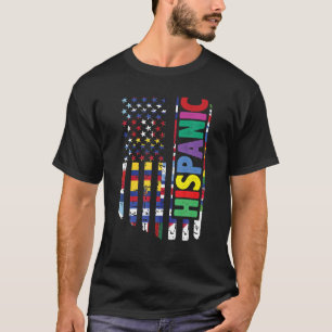 Camiseta Estados Unidos E Países Latino-Americanos A Bandei