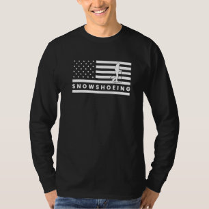 Camiseta Estados Unidos Flag America Snowshoer Snowshoer Sn