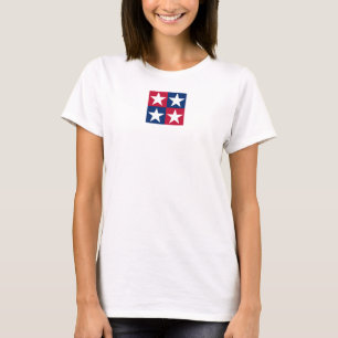 Camiseta Estados Unidos Flag Pop Art Stars