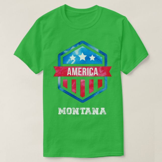 Camiseta estados unidos Montana (Frente do Design)