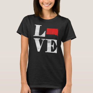 Camiseta Estados Unidos orgulhosos Sinalizador estatal Esta