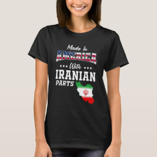 Camiseta Estados Unidos Partes Iranianas do Irã Mapeiam Ant