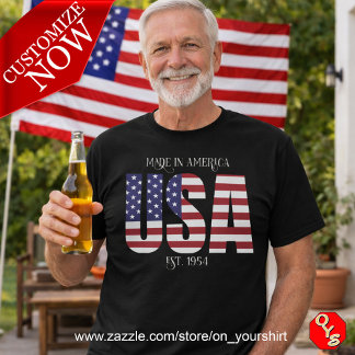 Camiseta Estados Unidos Patrióticos Fabricados na América