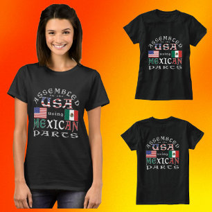 Camiseta Estados Unidos reunidos usando a parte mexicana pe