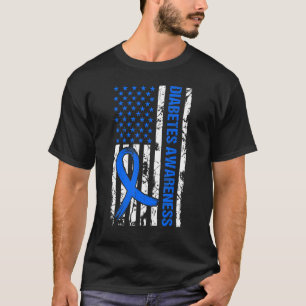 Camiseta Estados Unidos Sinalizador Sensibilização para o D