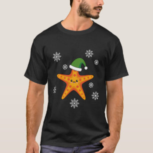 Camiseta Estaleiro do Natal Kawaii no padrão azul de búfalo