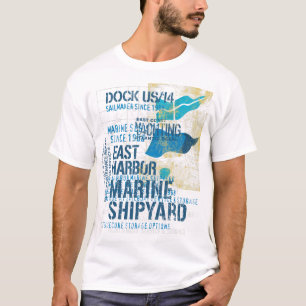 Camiseta Estaleiro Marinho Vintage - Costa Leste
