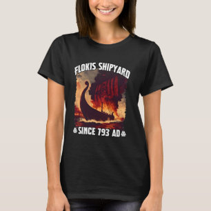 Camiseta Estaleiro Viking Langboot & Flokis perfeito para o