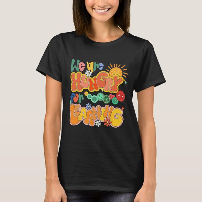 Camiseta Estamos com Fome de Aprender de Volta às Aulas Fun (Frente)